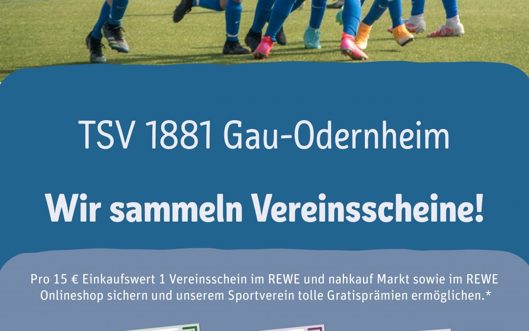“Scheine für Vereine”: Macht mit und unterstützt den TSV!