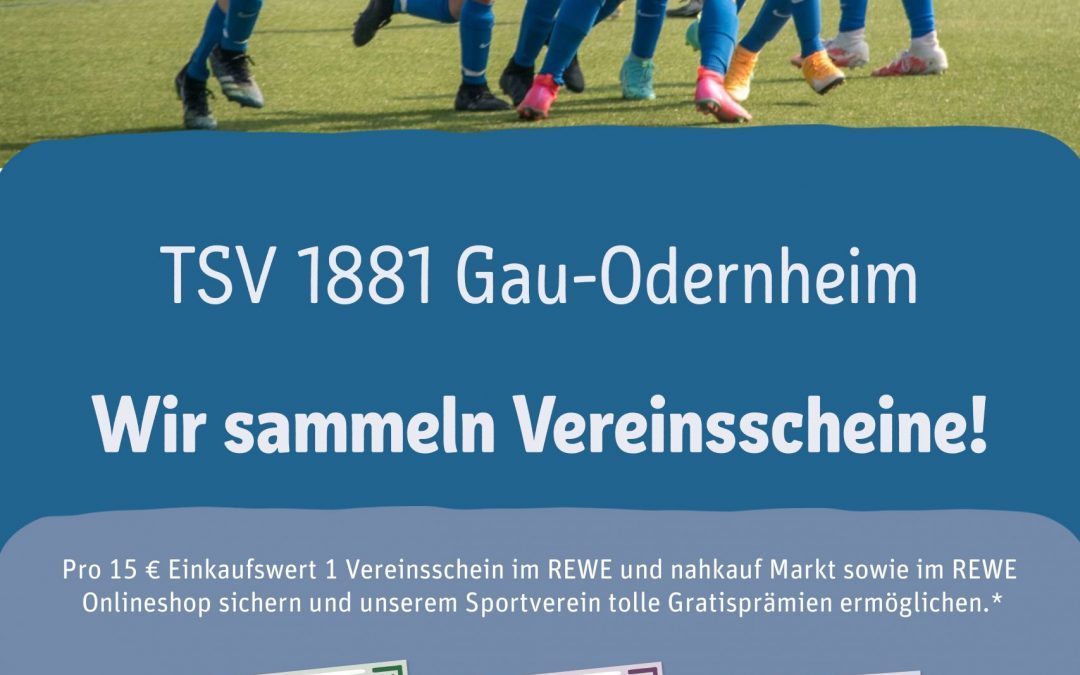 “Scheine für Vereine”: Macht mit und unterstützt den TSV!