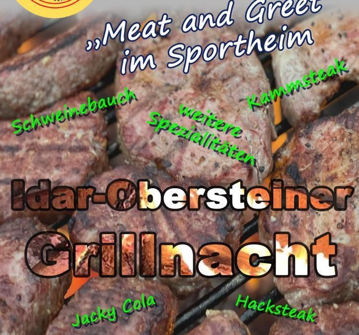 “Meat and Greet” im Sportheim: Idar-Obersteiner Grillnacht am 10.9.2022 – Jetzt anmelden!