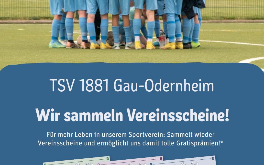 “Scheine für Vereine”: Sammelt für den TSV!