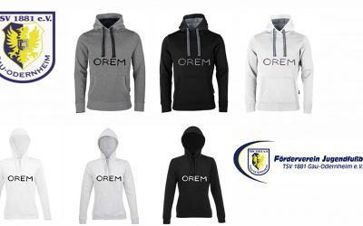 Orem Hoodie ab sofort bestellbar – Erlös kommt dem Projekt Kleinfeldkunstrasen zugute!