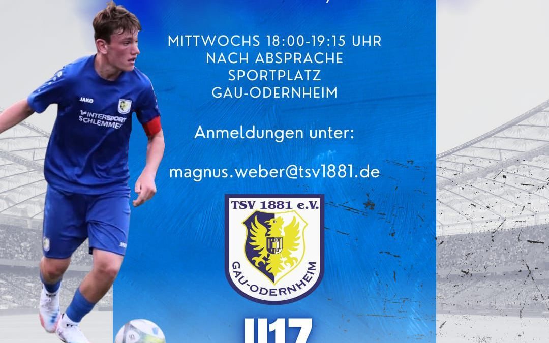 Offenes Sichtungstraining beim TSV 1881 Gau-Odernheim!  – Jahrgang 2010/2011