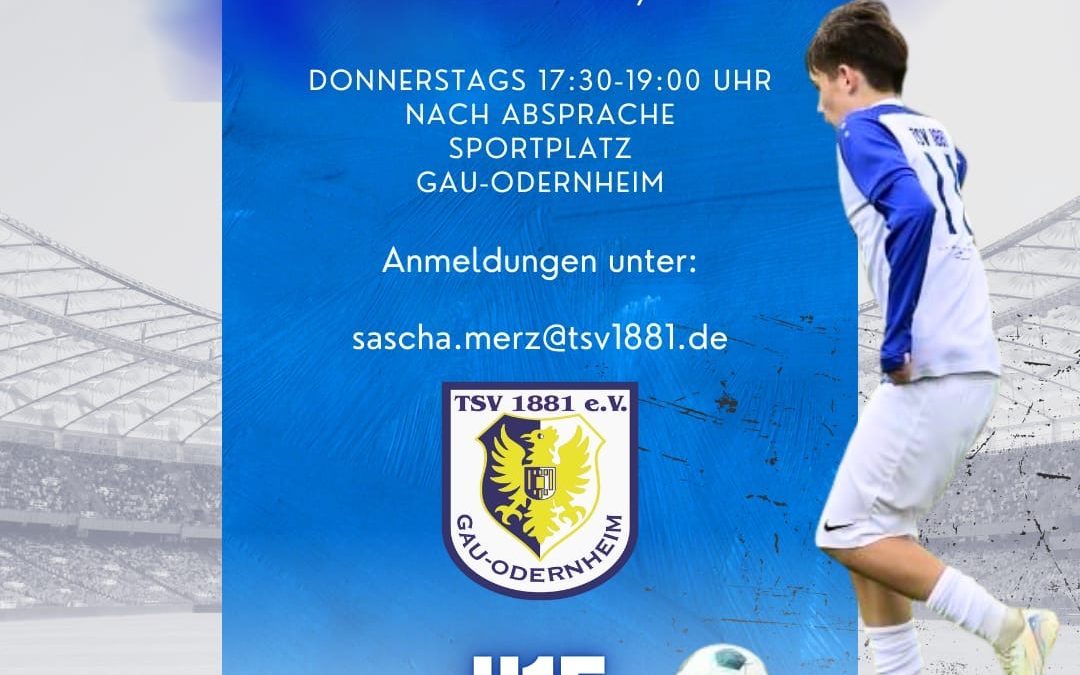 Offenes Sichtungstraining beim TSV 1881 Gau-Odernheim!  – Jahrgang 2012/2013