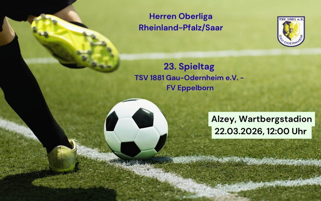 23. Spieltag Oberliga Rheinland-Pfalz/Saar: Alles geben für die nächsten Punkte!