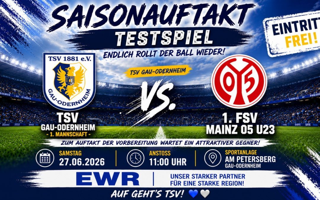 Saisonauftakt am Petersberg – TSV empfängt die U23 des 1. FSV Mainz 05