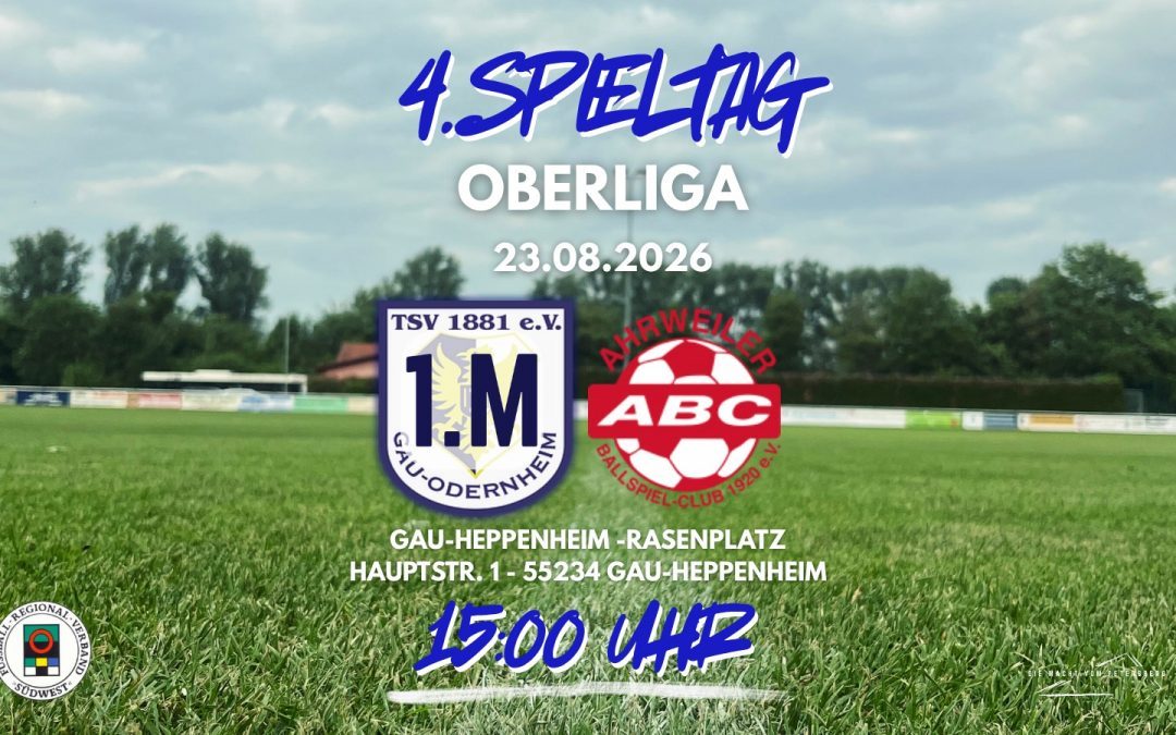 4. Spieltag Oberliga Herren Rheinland-Pfalz/Saar: TSV empfängt den Ahrweiler BC